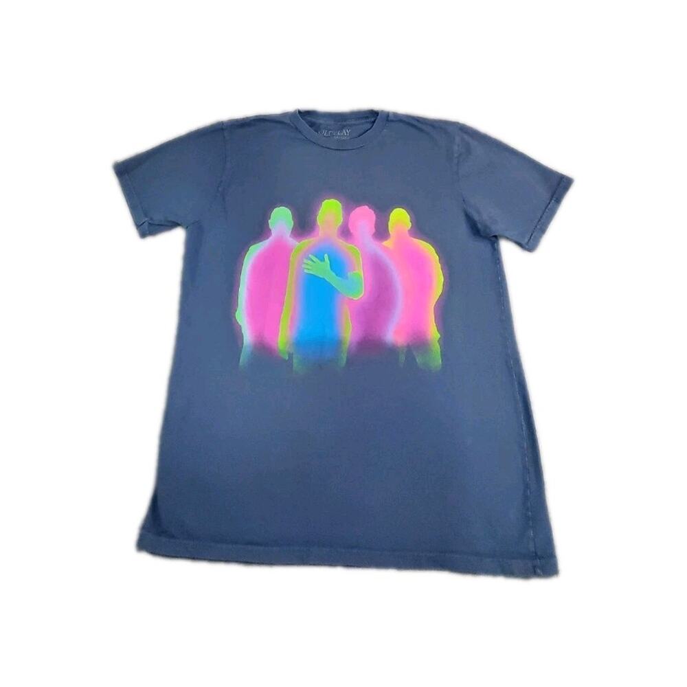 Coldplay T Shirt Size M Music of The Spheres World Tour Men's Blue C1-212